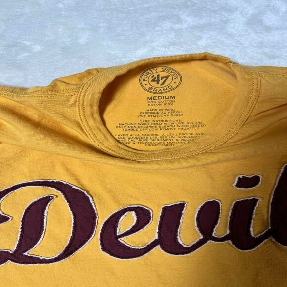 47 Brand Devils T-Shirt Men's M Embroidered ASU Local Sports Team San Antoinio - Picture 3 of 9